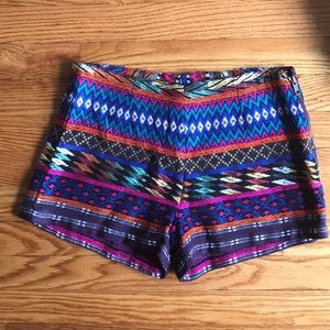Aztec print shorts